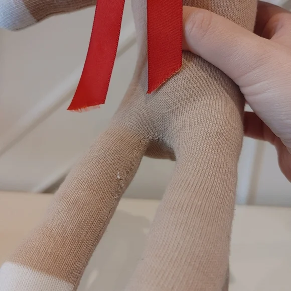 Handmade Stuffed Monkey - Picture 3 of 5